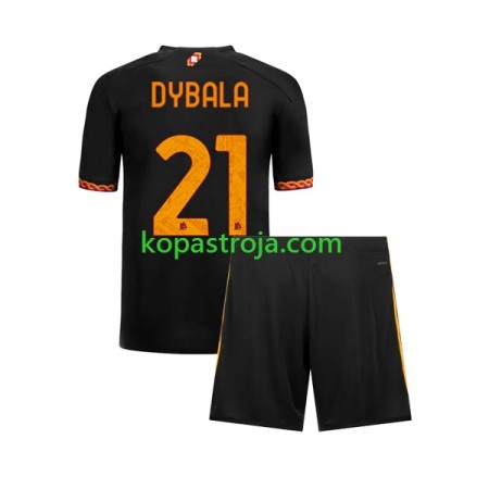 Billiga Fotbollströjor AS Roma Paulo Dybala 21 Barn Tredje tröja 2023/24 Kortärmad